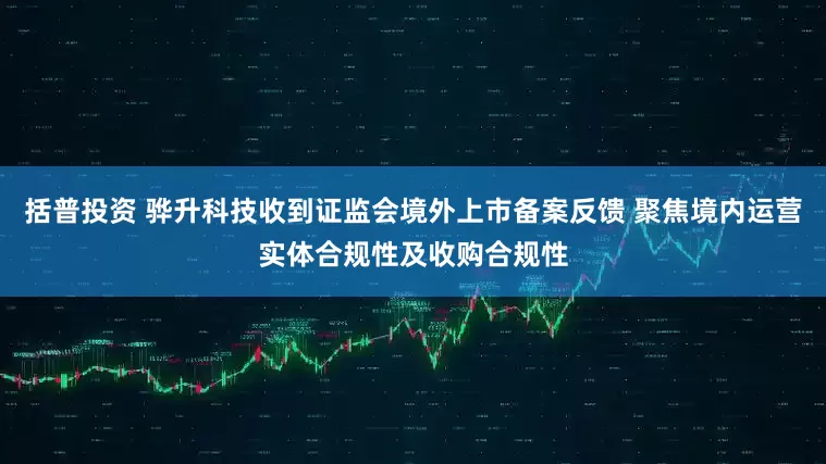 括普投资 骅升科技收到证监会境外上市备案反馈 聚焦境内运营实体合规性及收购合规性